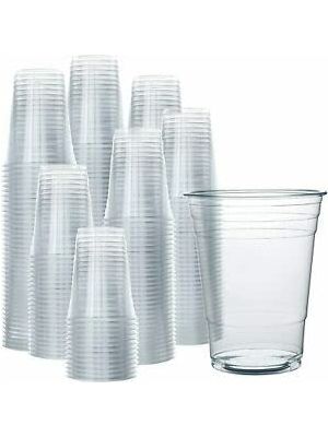 7oz Translucent Plastic Cups - Disposable Cold Drink Clear Party