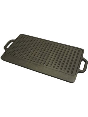 Lodge Cookware 16.75 Cast Iron Grill + Griddle Combo, Color